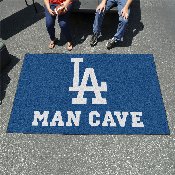 Los Angeles Dodgers Man Cave Ulti-Mat Rug - 5ft. x 8ft. - Dodgers with Baseball Primary Logo, 22426