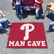 MLB - Philadelphia Phillies Man Cave Tailgater Rug 5'x6', 22453