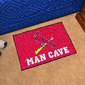 St. Louis Cardinals Man Cave Starter Mat Accent Rug - 19in. x 30in. - Bird On Bat Primary Logo, 22471