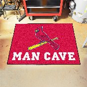 St. Louis Cardinals Man Cave All-Star Rug - 34 in. x 42.5 in. - Bird On Bat Primary Logo, 22472