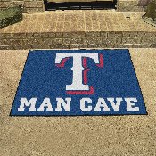 Texas Rangers Man Cave All-Star Rug - 34 in. x 42.5 in., 22480
