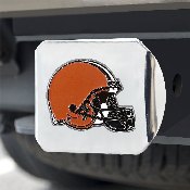 NFL - Cleveland Browns Color Hitch Cover - Chrome3.4"x4", 22549