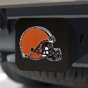 Cleveland Browns Black Metal Hitch Cover - 3D Color Emblem, 22550