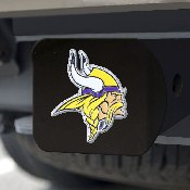 Minnesota Vikings Black Metal Hitch Cover - 3D Color Emblem, 22583