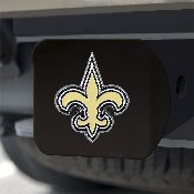 New Orleans Saints Black Metal Hitch Cover - 3D Color Emblem, 22589