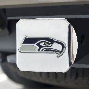 NFL - Seattle Seahawks Color Hitch Cover - Chrome3.4