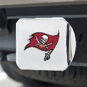 NFL - Tampa Bay Buccaneers Color Hitch Cover - Chrome3.4