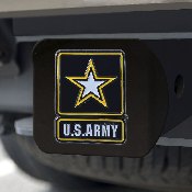 U.S. Army Black Metal Hitch Cover - 3D Color Emblem, 22672
