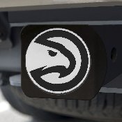 Atlanta Hawks Black Metal Hitch Cover with Metal Chrome 3D Emblem, 22718