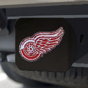 Detroit Red Wings Black Metal Hitch Cover - 3D Color Emblem, 22768