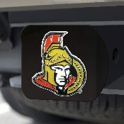 Ottawa Senators Black Metal Hitch Cover - 3D Color Emblem, 22783
