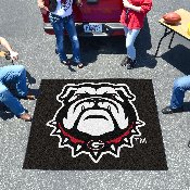 Georgia Bulldogs Tailgater Rug - 5ft. x 6ft. - New Bulldog Head Logo, 22867