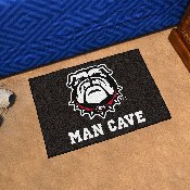 Georgia Bulldogs Man Cave Starter Mat Accent Rug - 19in. x 30in. - New Bulldog Head Logo, 22875