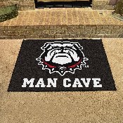 Georgia Bulldogs Man Cave All-Star Rug - 34 in. x 42.5 in. - New Bulldog Head Logo, 22876