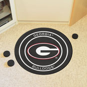 Georgia Bulldogs Hockey Puck Rug - 27in. Diameter, 22881