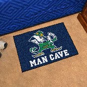 Notre Dame Fighting Irish Man Cave Starter Mat Accent Rug - 19in. x 30in., Leprechaun, 22930