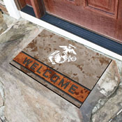 U.S. Marines Rubber Door Mat - 18in. x 30in., 23081
