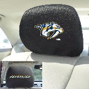 Nashville Predators Embroidered Head Rest Cover Set - 2 Pieces, 23103