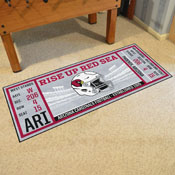 Arizona Cardinals Ticket Runner Rug - 30in. x 72in. - Cardinals Helmet Logo, 23110