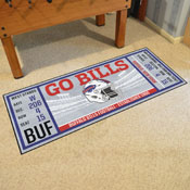 Buffalo Bills Ticket Runner Rug - 30in. x 72in. - Bills Helmet Logo, 23113