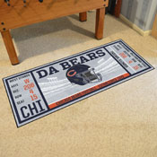 Chicago Bears Ticket Runner Rug - 30in. x 72in. - Bears Helmet Logo, 23115