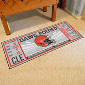 Cleveland Browns Ticket Runner Rug - 30in. x 72in. - Browns Helmet Logo, 23117