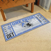 Detroit Lions Ticket Runner Rug - 30in. x 72in. - Lions Helmet Logo, 23120