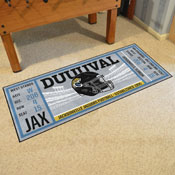 Jacksonville Jaguars Ticket Runner Rug - 30in. x 72in. - Jaguars Helmet Logo, 23124