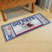 New England Patriots Ticket Runner Rug - 30in. x 72in. - Patriots Helmet Logo, 23128