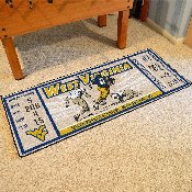 West Virginia Mountaineers Ticket Runner Rug - 30in. x 72in., 23153