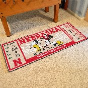 Nebraska Cornhuskers Ticket Runner Rug - 30in. x 72in., 23158