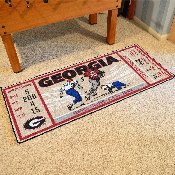 Georgia Bulldogs Ticket Runner Rug - 30in. x 72in., 23175