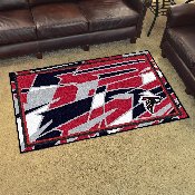 Atlanta Falcons 4ft. x 6ft. Plush Area Rug XFIT Design, 23202