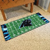 Carolina Panthers Football Field Runner Mat - 30in. x 72in. XFIT Design, 23217