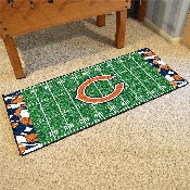 Chicago Bears Football Field Runner Mat - 30in. x 72in. XFIT Design, 23223