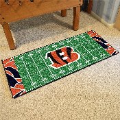 Cincinnati Bengals Football Field Runner Mat - 30in. x 72in. XFIT Design, 23229
