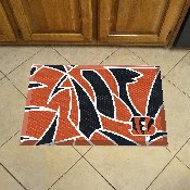 Cincinnati Bengals Rubber Scraper Door Mat XFIT Design, 23233