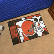 Cleveland Browns Starter Mat XFIT Design - 19in x 30in Accent Rug, 23247
