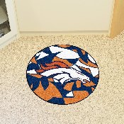 Denver Broncos Roundel Rug - 27in. Diameter XFIT Design, 23256