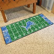 Detroit Lions Football Field Runner Mat - 30in. x 72in. XFIT Design, 23260