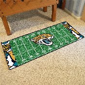 Jacksonville Jaguars Football Field Runner Mat - 30in. x 72in. XFIT Design, 23286