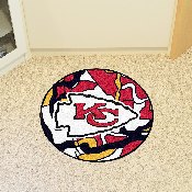 Kansas City Chiefs Roundel Rug - 27in. Diameter XFIT Design, 23294