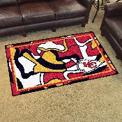 Kansas City Chiefs 4ft. x 6ft. Plush Area Rug XFIT Design, 23295