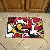Kansas City Chiefs Rubber Scraper Door Mat XFIT Design, 23296