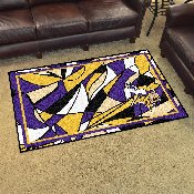 Minnesota Vikings 4ft. x 6ft. Plush Area Rug XFIT Design, 23319