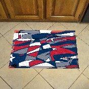 New England Patriots Rubber Scraper Door Mat XFIT Design, 23326