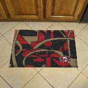 San Francisco 49ers Rubber Scraper Door Mat XFIT Design, 23362