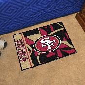 San Francisco 49ers Starter Mat XFIT Design - 19in x 30in Accent Rug, 23363