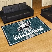 Philadelphia Eagles Super Bowl LII Champions Area Rug 5'x8', 23391