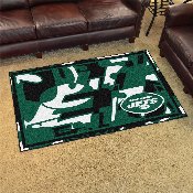 New York Jets 4ft. x 6ft. Plush Area Rug XFIT Design, 23396
